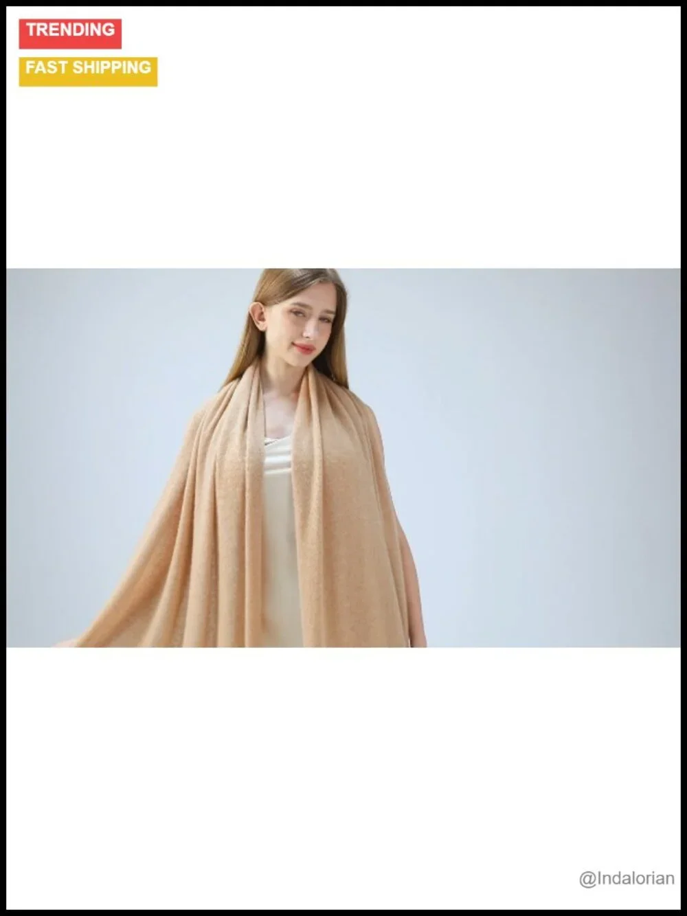 Cashmere Wrap Shawl Stole for Women Extra Large Warm Knitted Scarf Airplane